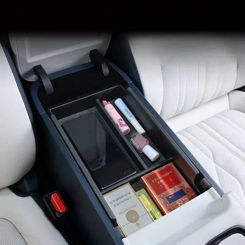 Center Console Organizer Tray and Behind Screen Storage Box for ZEEKR 7GT