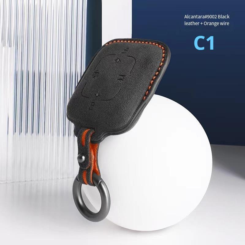 Suede Leather Key Holder for ZEEKR 001