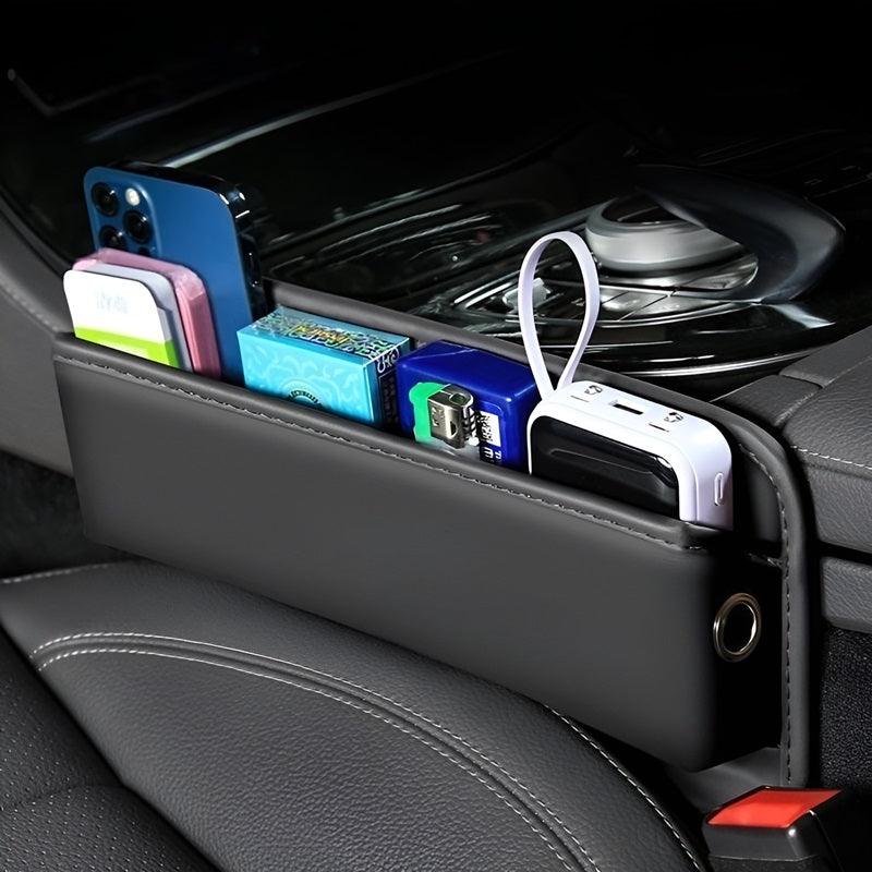 Leather Car Seat Sewn Gap Crevice Slot Storage Box for ZEEKR 7X