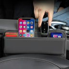 Leather Car Seat Sewn Gap Crevice Slot Storage Box for ZEEKR 7X